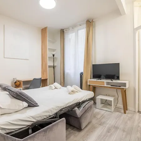 Apartmán Quiet, Minimalist In 16th - 2min From Metro Paříž